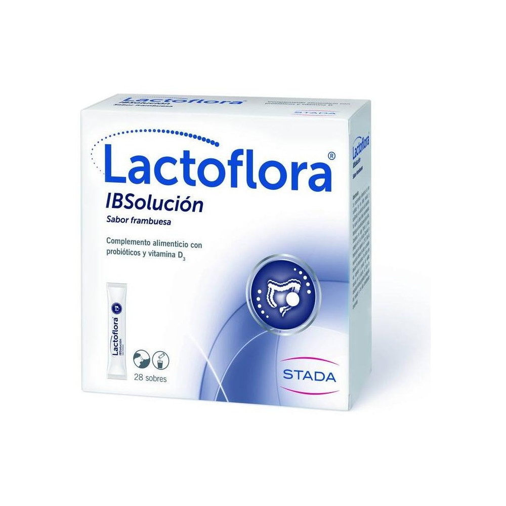 Lactoflora Ibsolución Sabor Frambuesa 28 Sobres