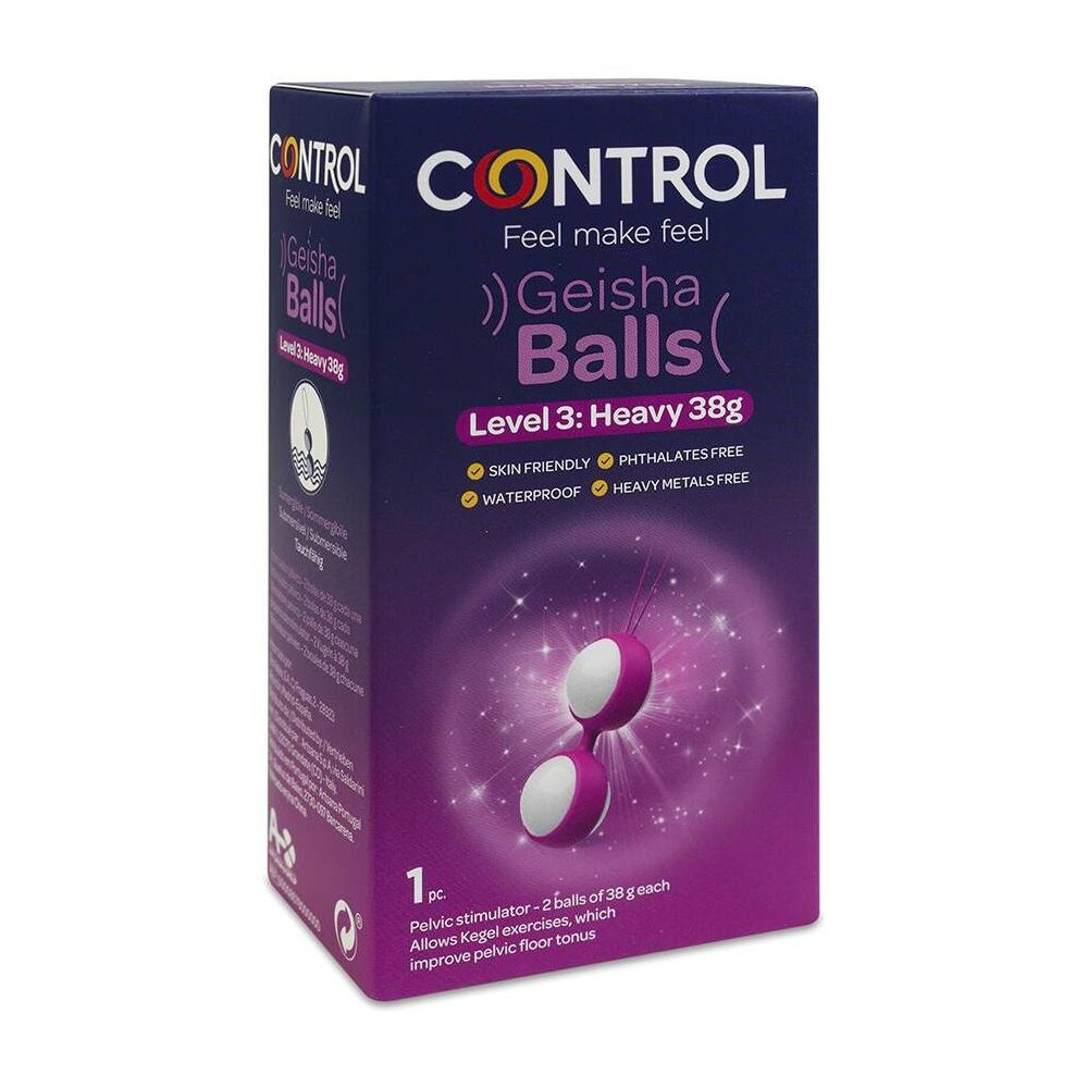 Control Geisha Balls Set 2 Bolas 38G Estimulador Femenino Nivel Iii