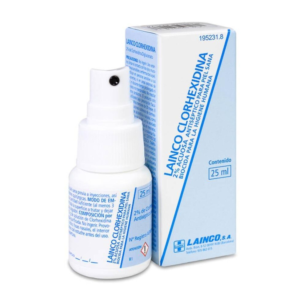 Lainco Clorhexidina 2 % Acuosa Spray 25Ml