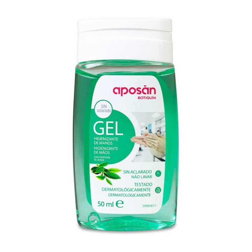 Aposán Gel Hidroalcohólico De Manos Té Verde, 50 Ml