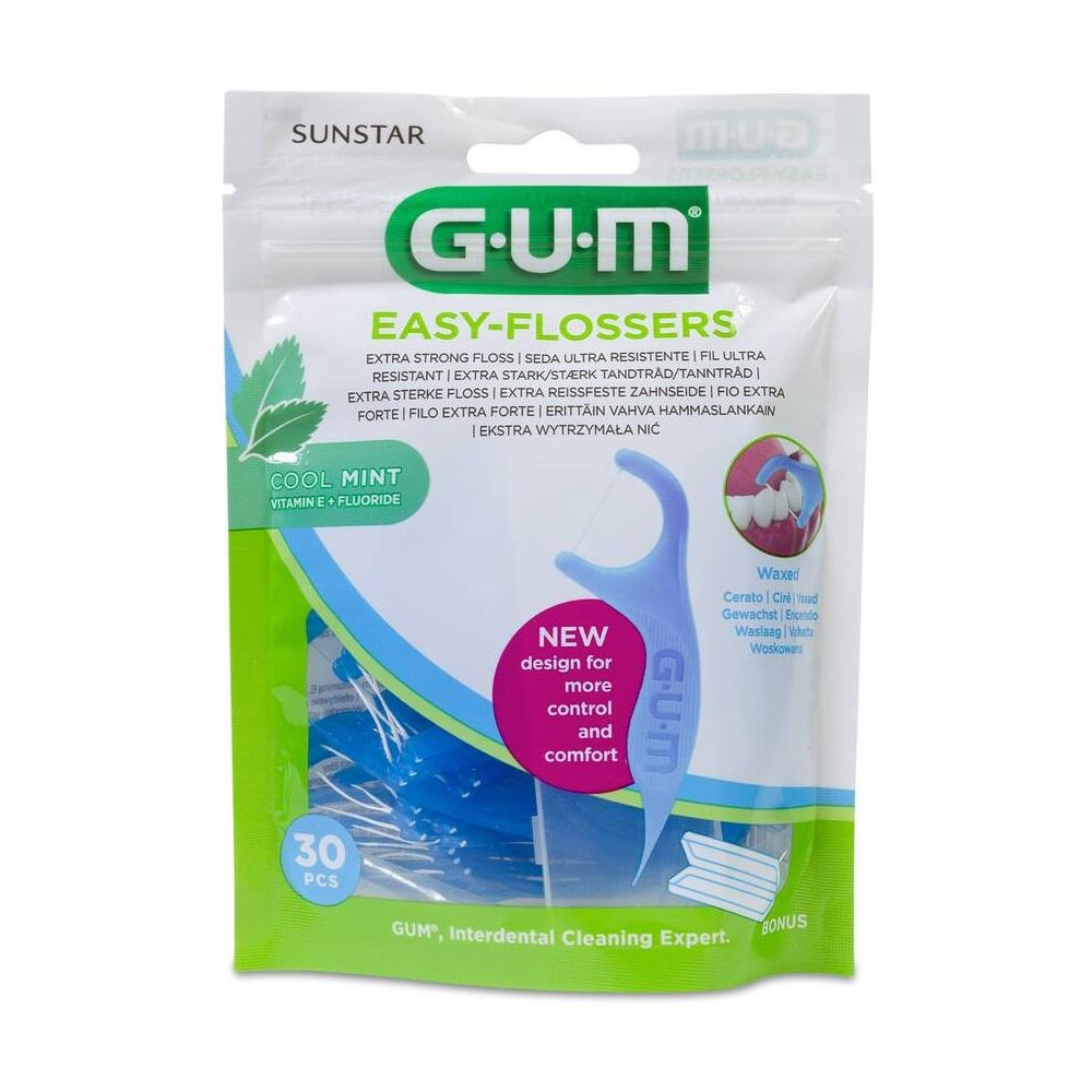 Gum Easy Flossers Aplicadores De Hilo Dental, 30 Unidades
