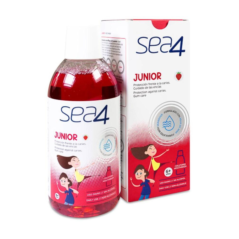 Sea4 Colutorio Junior +6 Años Fresa 500Ml