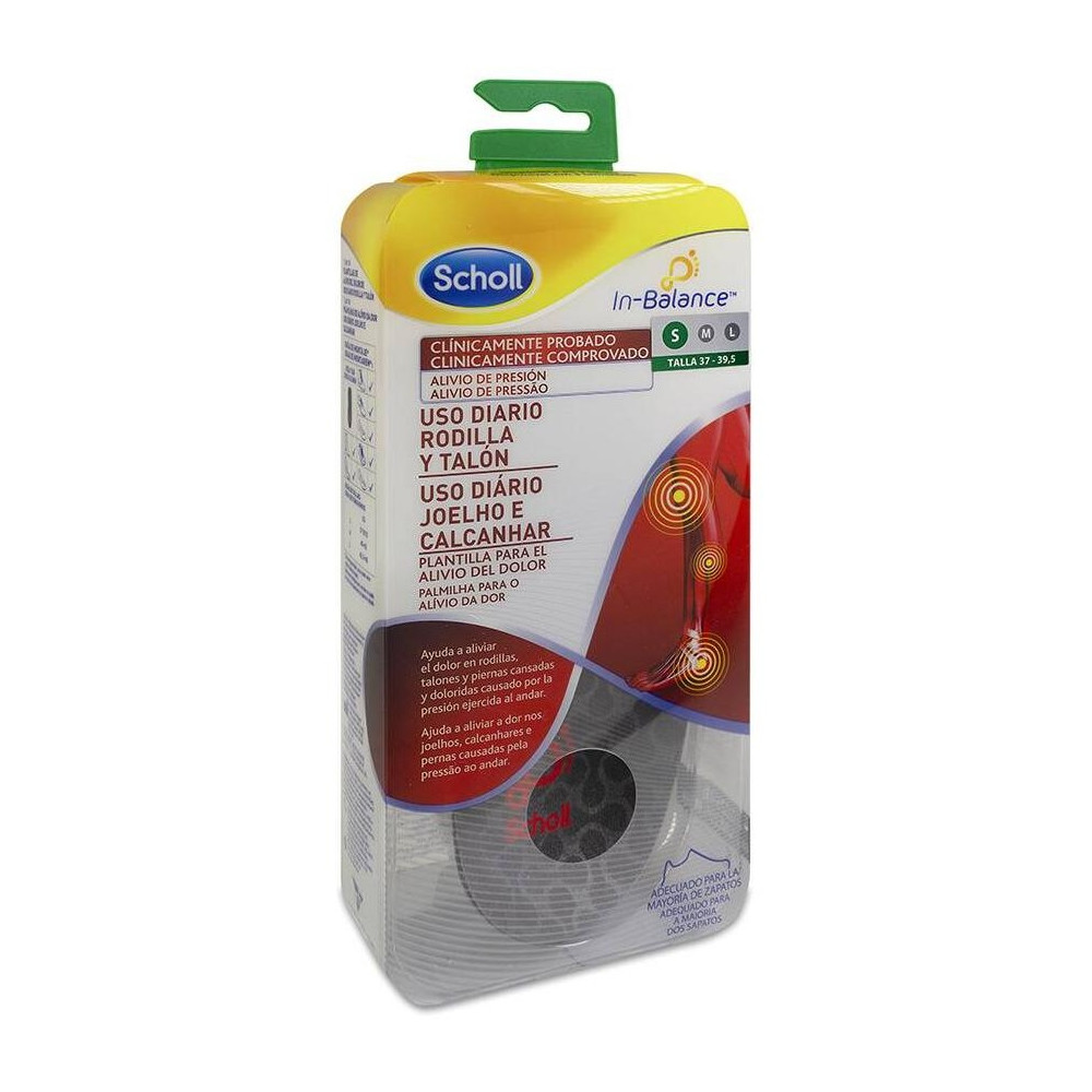 Scholl In-Balance Uso Diario Rodilla Y Talón Talla 37-39.5, 1 Par