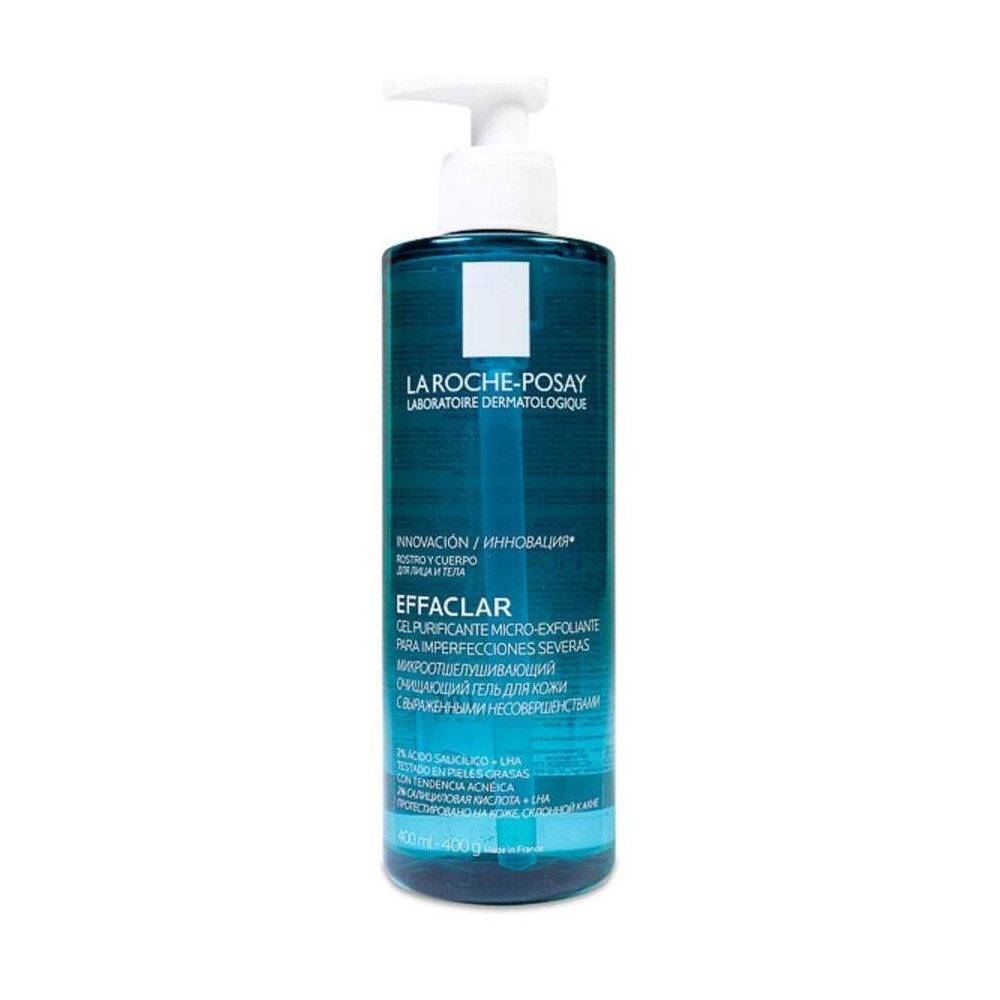La Roche-Posay Effaclar Gel Purificante Micro-Exfoliante, 400 Ml