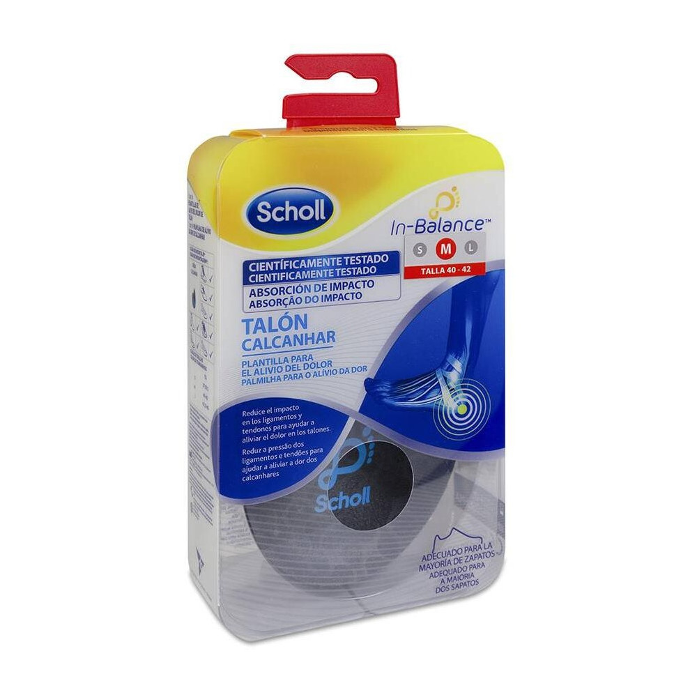 Scholl Plantilla Talon-Tobillo T/M 40-42 2 Un