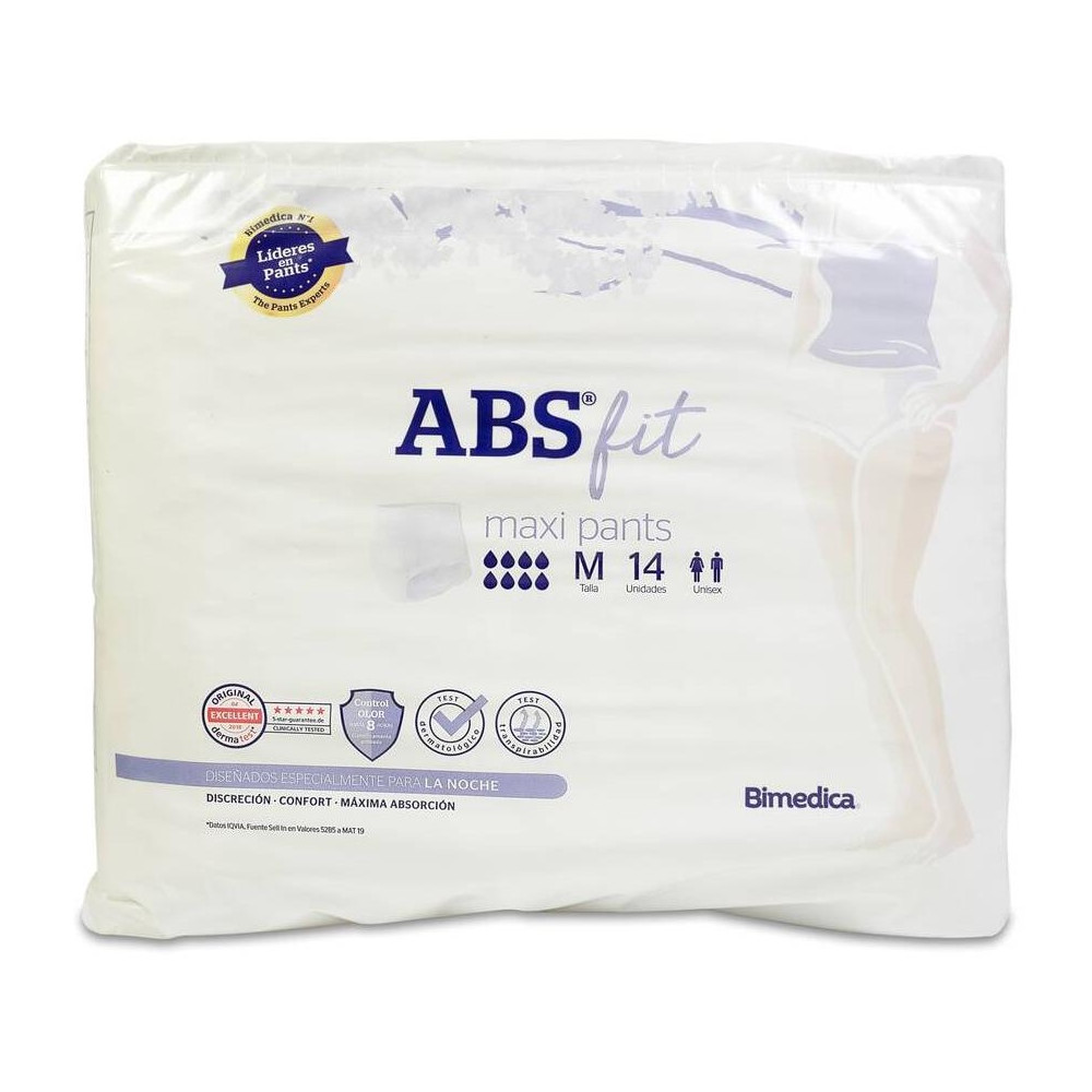 Abs Fit Maxi Pants Mediana, 14 Unidades