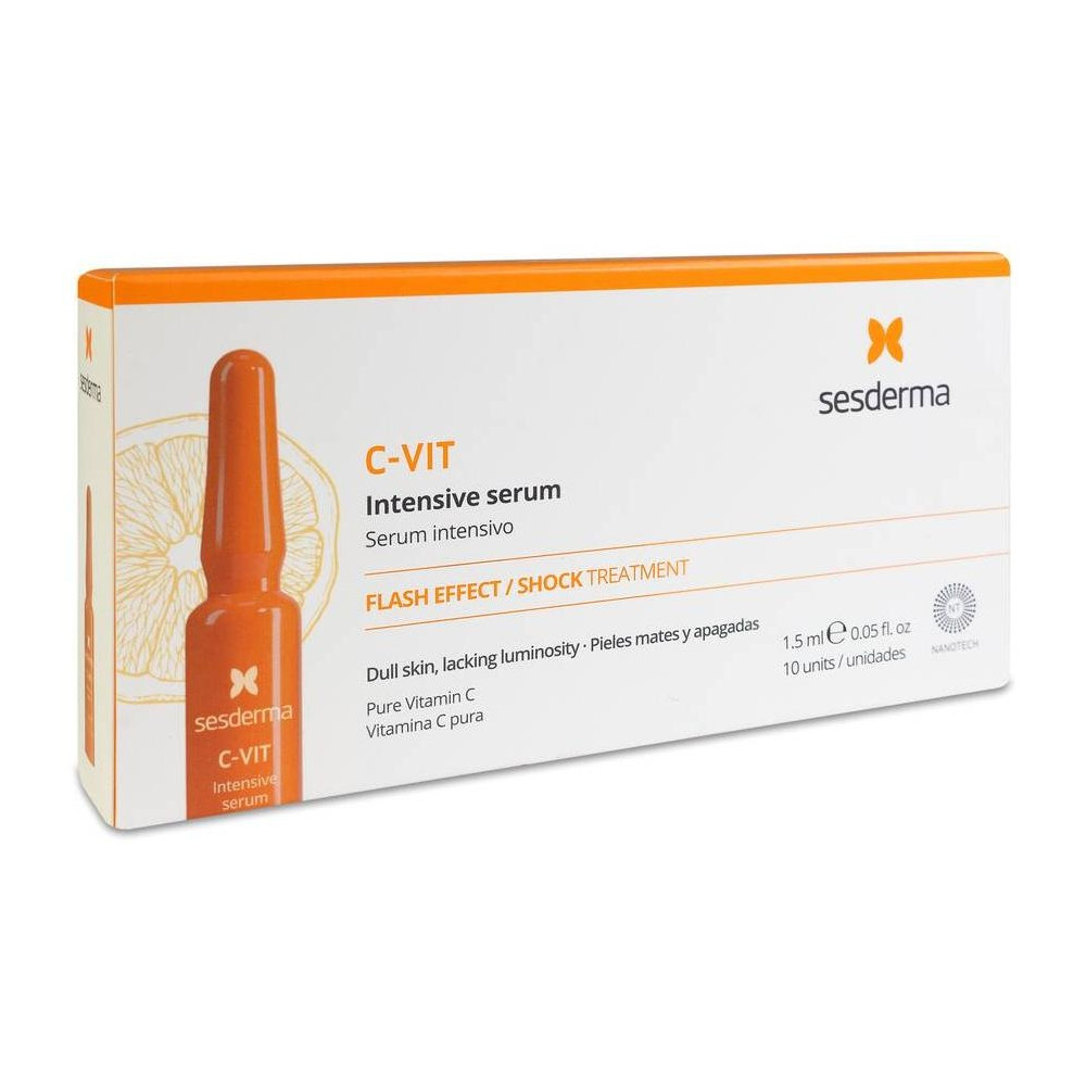 Sesderma C-Vit Sérum Intensivo Vitamina C Pura Ampollas, 10 Ampollas