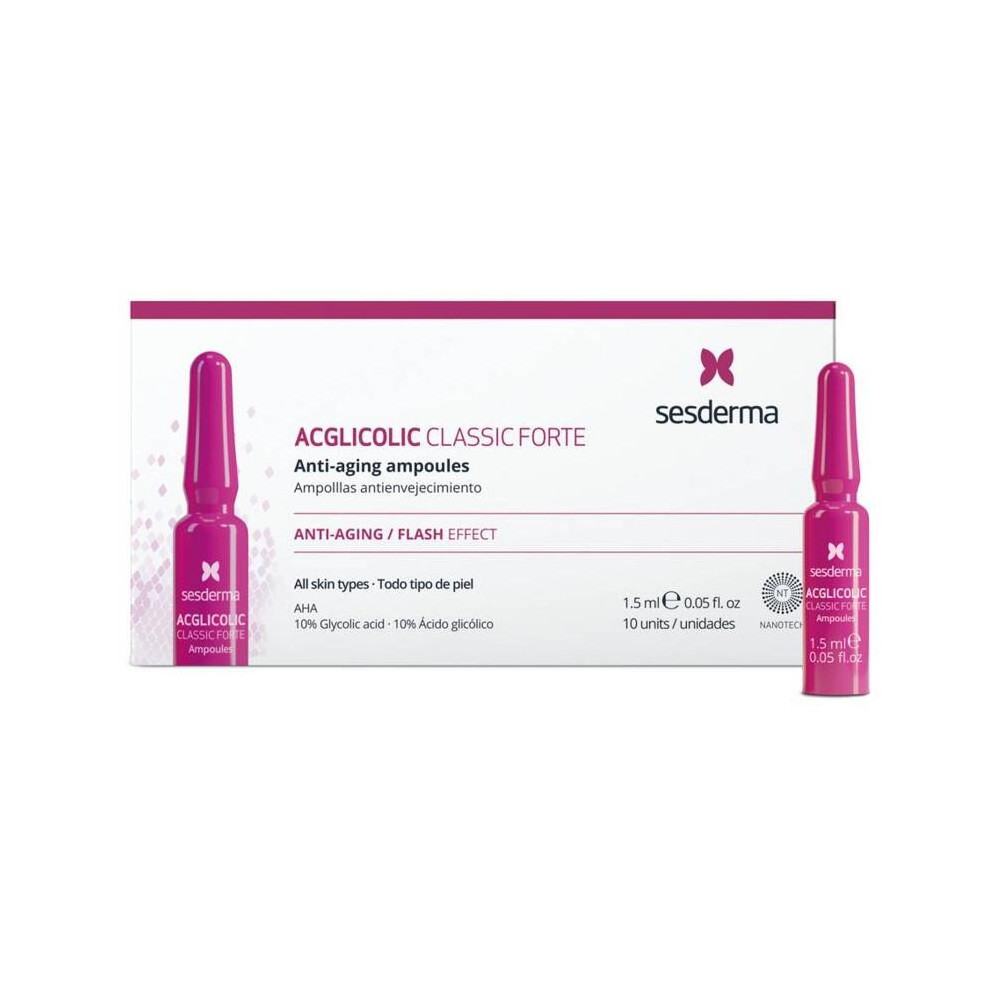 Sesderma Acglicolic Classic Forte Ampollas Antienvejecimiento 10X1,5Ml
