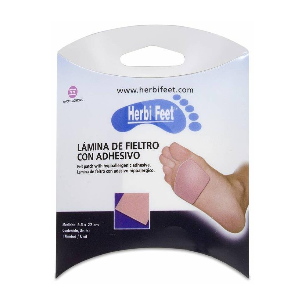 Herbi Feet Mini Lámina De Fieltro 6,5 X 22 Cm, 1 Ud