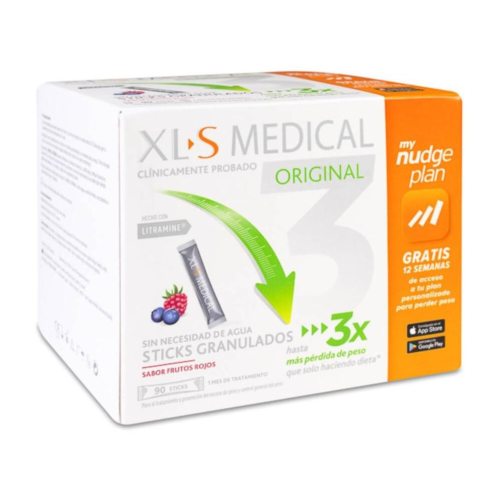 Xls Medical Original Captagrasas Sticks Granulados 90 U