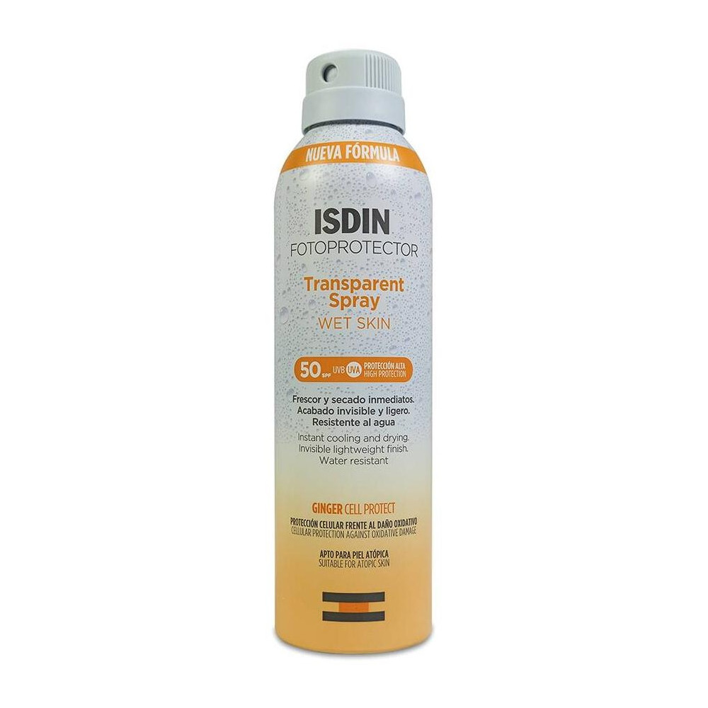 Isdin Fotoprotector Transparent Spray Wet Skin Spf 50, 250 Ml