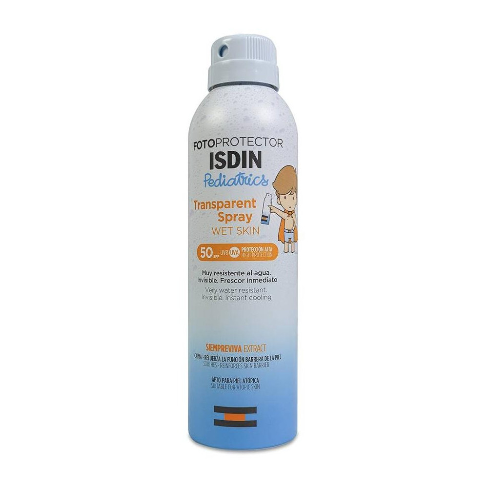 Isdin Fotoprotector Pediatrics Transparent Spray Wet Skin Spf 50, 250 Ml