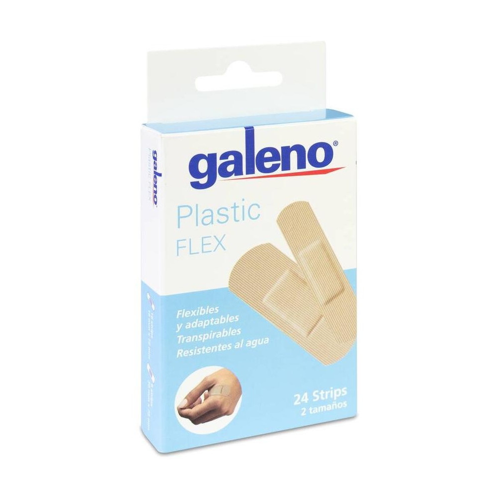 Galeno Apósitos Plastic Flex 2 Tamaños, 24 Uds
