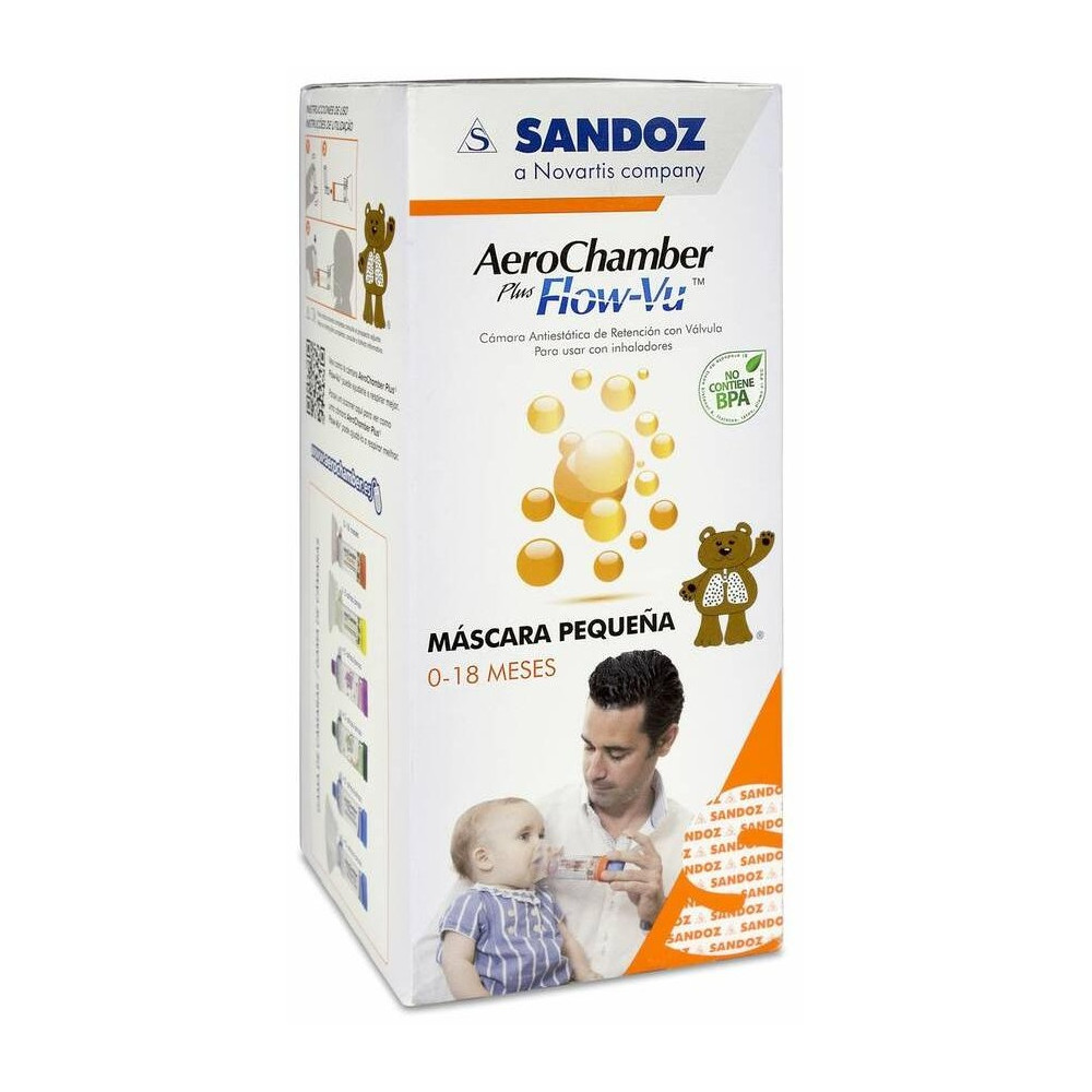 Aerochamber Plus Flow-Vu Cámara De Inhalación Neonatal 1Ud