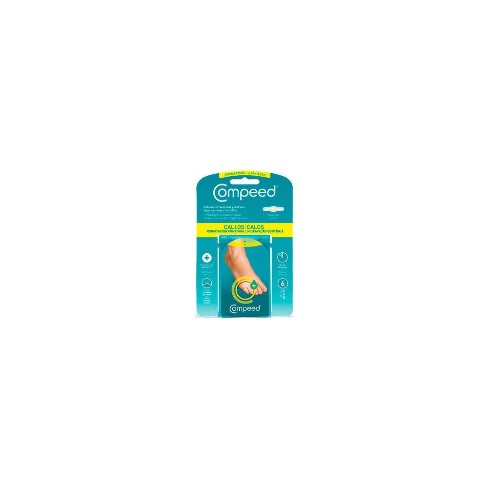 Compeed Callos Hidratación Continua Medianos, 6 Uds