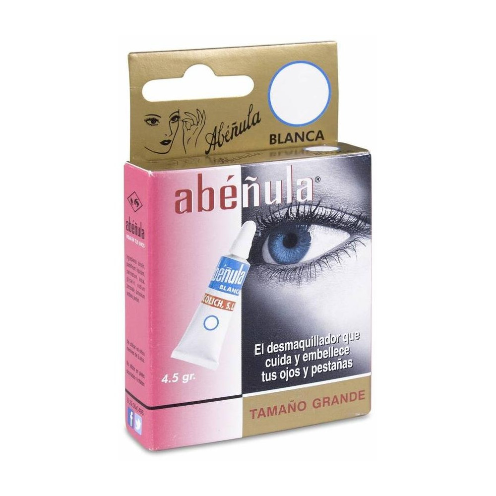 Abéñula Blanca Grande Desmaquillador Pestañas Y Ojos 4.5G