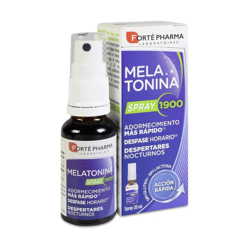 Melatonina Spray 1900 Adormecimiento Más Rápido 20 Ml