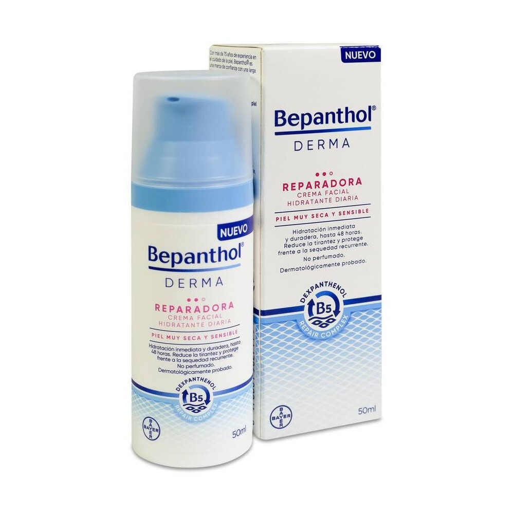 Bepanthol Derma Crema Facial Hidratante Diaria Reparadora 50 Ml