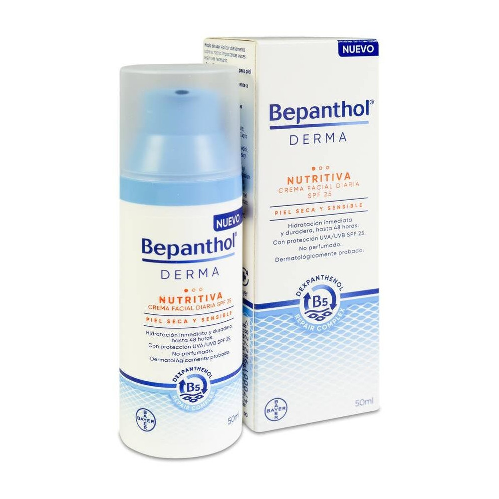 Bepanthol Derma Crema Facial Nutritiva Spf25 50Ml.
