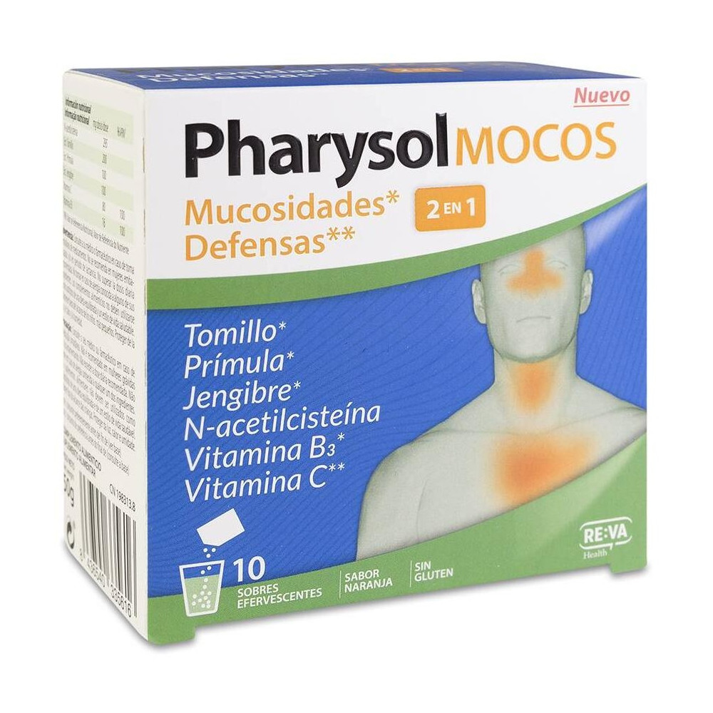 Pharysol Sobres Efervescentes Mucosidades Y Defensas 10 Sobres