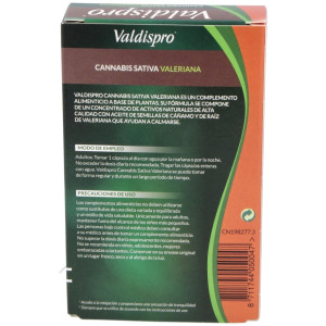 Valdispro Cannabis Sativa Valeriana, 24 Cápsulas