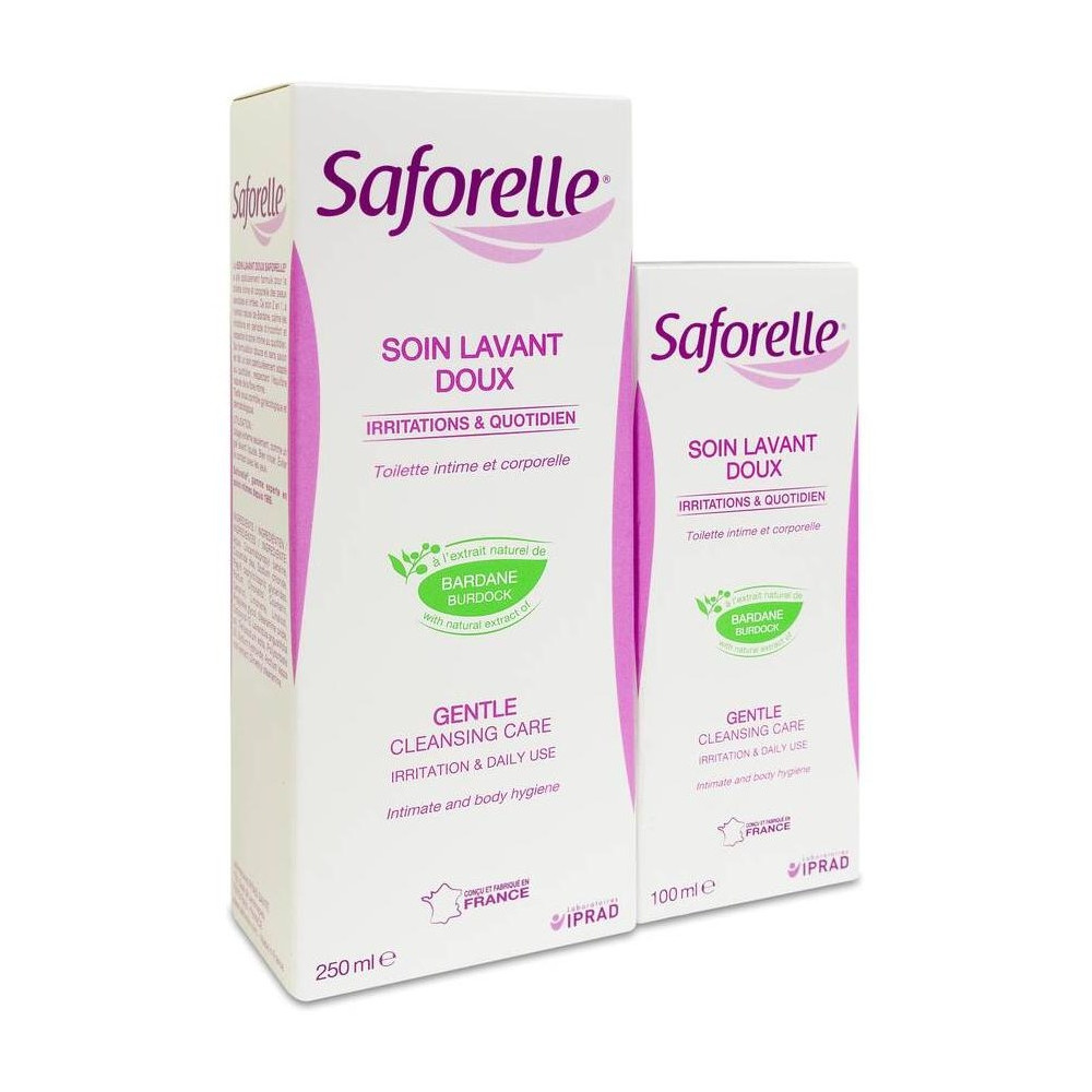 Pack Saforelle Jabón Cuidado Íntimo, 250 Ml + 100 Ml