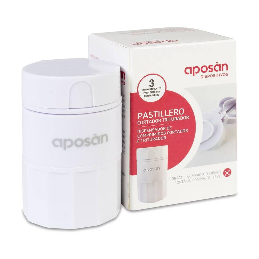 Aposán Pastillero Cortador Triturador, 1 Ud