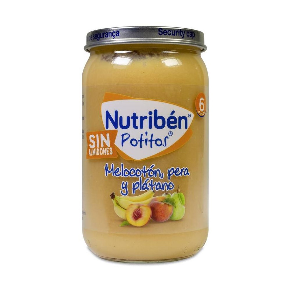 Nutribén Potitos Melocotón, Pera Y Plátano, 235 G