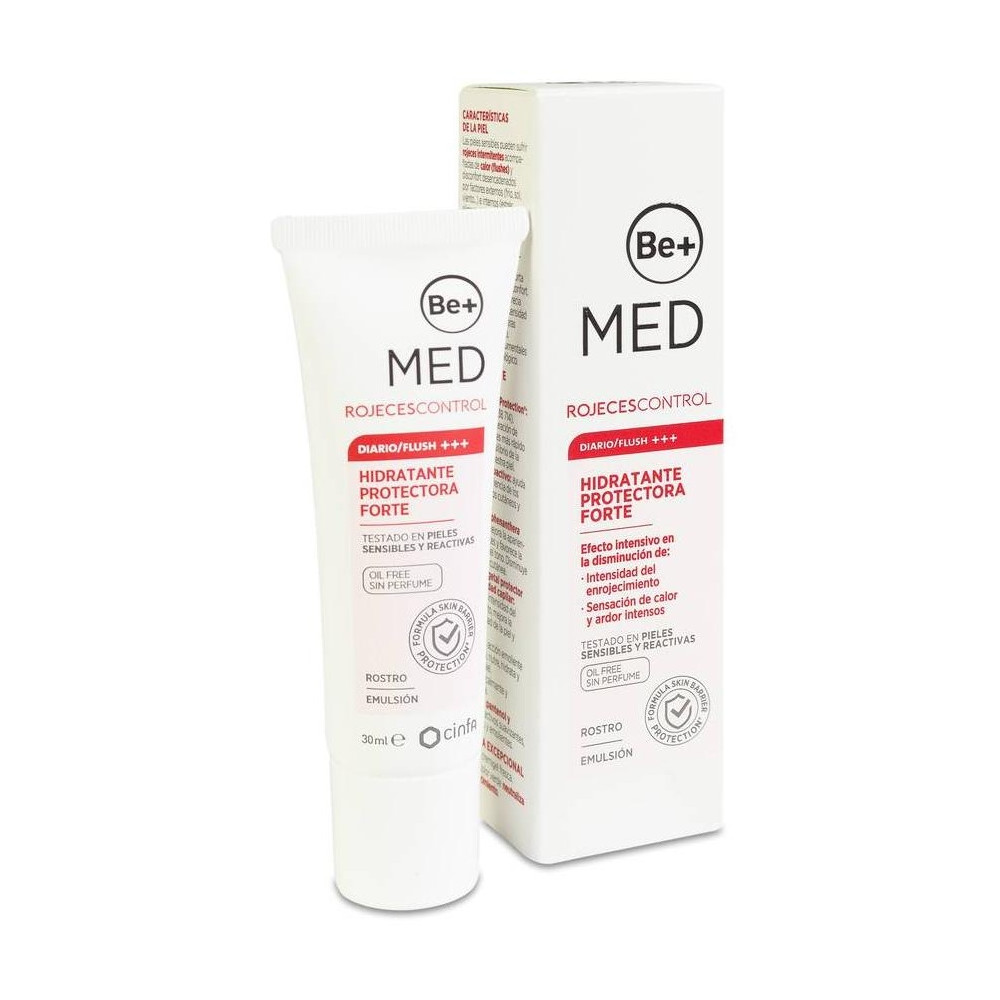 Be+ Med Rojeces Control Emulsión Hidratante Protectora Forte, 30 Ml