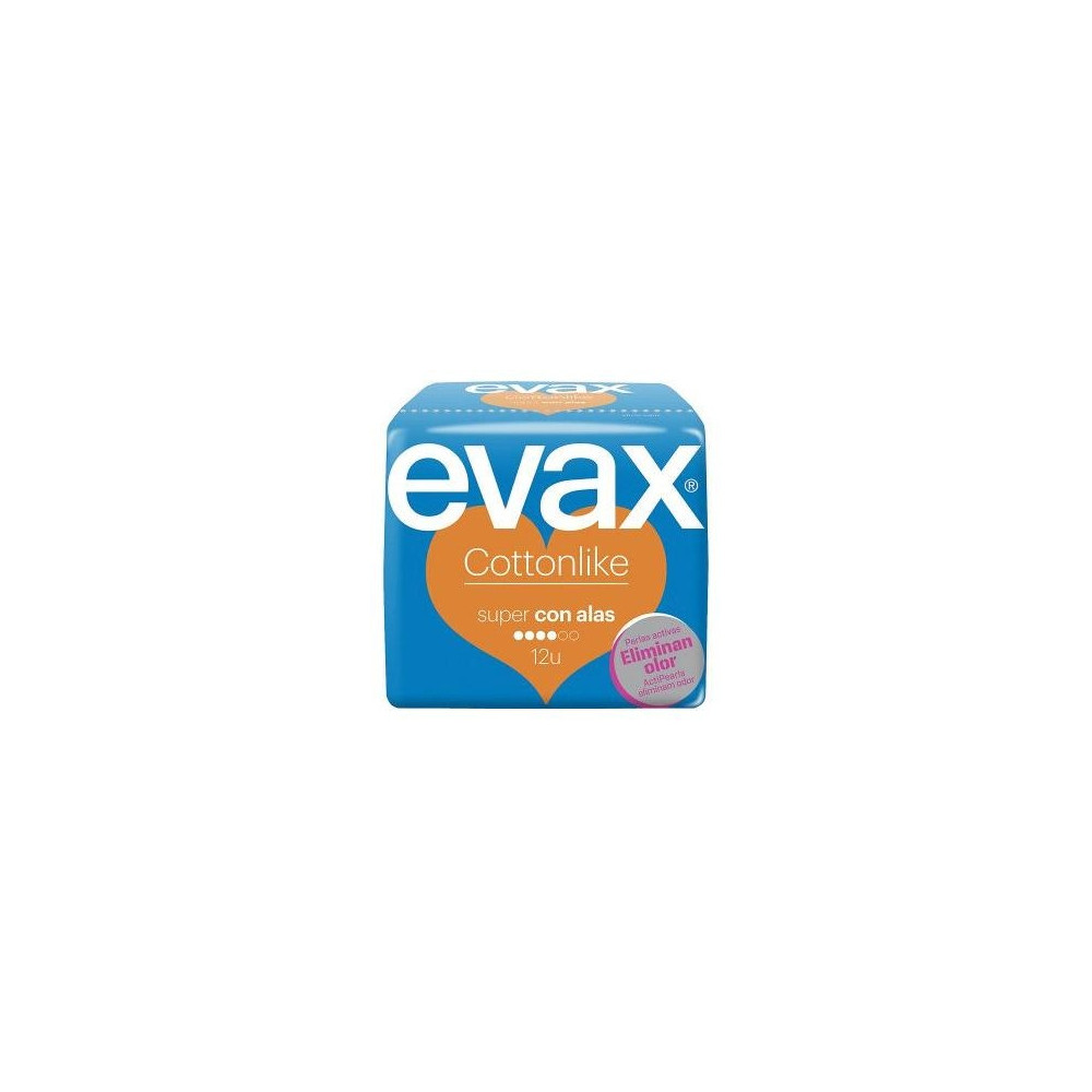 Evax Compresas Cottonlike Alas Super 12U