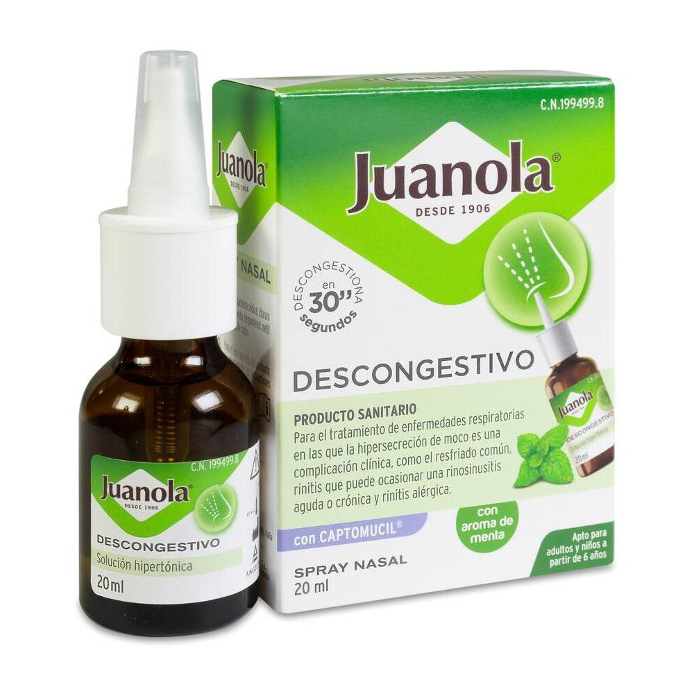 Juanola Descongestivo Spray Nasal, 20 Ml