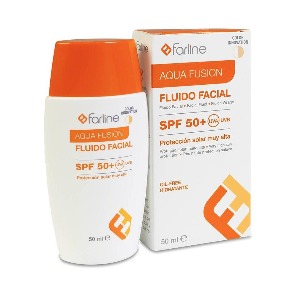 Farline Fluído Facial Aqua Fusion Color Spf50+ 50Ml