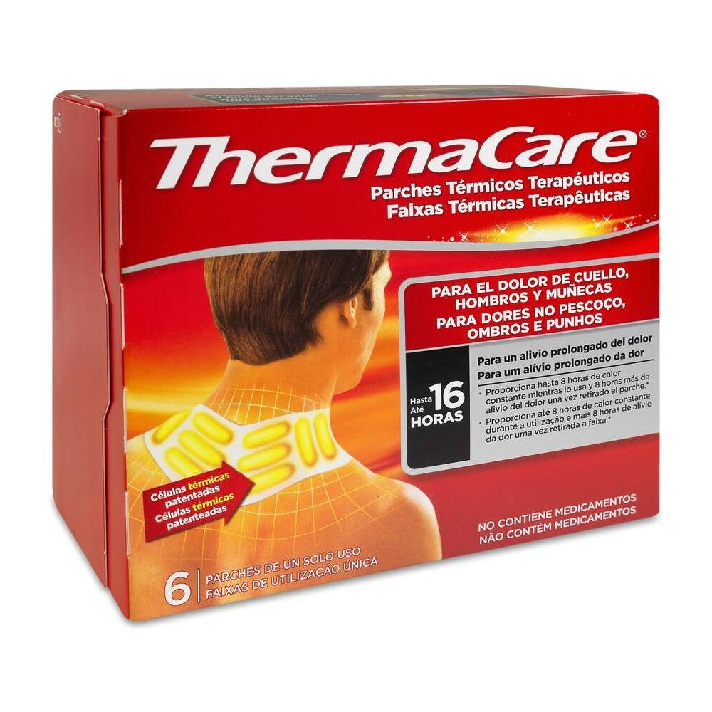 Thermacare Parches Térmicos Terapéuticos Para Cuello_ Hombro Y Muñecas 6Uds