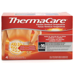Thermacare Pareches Térmicos Terapeuticos Lumbar Cadera, 4 Unidades