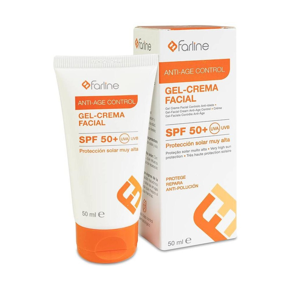 Farline Antiage Control Gel-Crema Facial Spf50+, 50 Ml