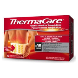 Thermacare Pareches Térmicos Terapeuticos Lumbar Cadera, 4 Unidades