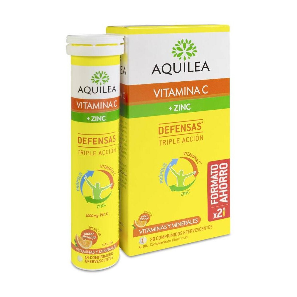 Aquilea Vitamina C + Zinc, 28 Comprimidos Efervescentes