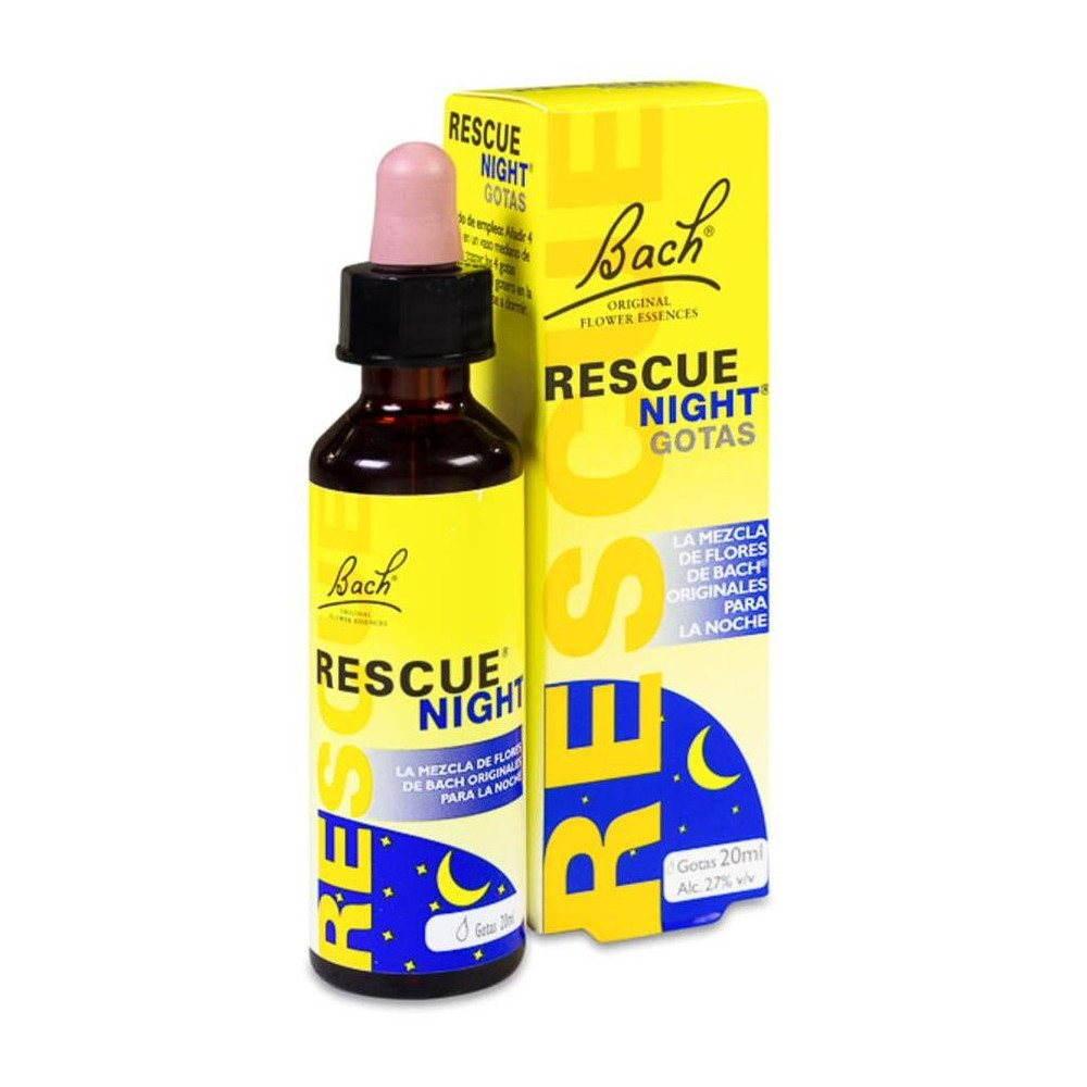 Bach Original Flower Remedy Gotas Naturales Para Relajarse Y Dormir Rescue Night 20Ml