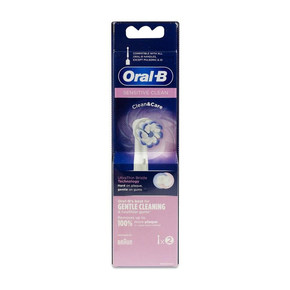 Oral-B Sensitive Clean Recambio Cepillo Eléctrico, 2 Uds