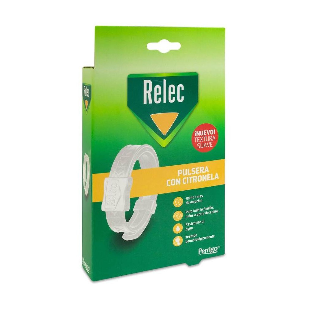 Relec Pulsera Antimosquitos Blanca, 1 Unidad