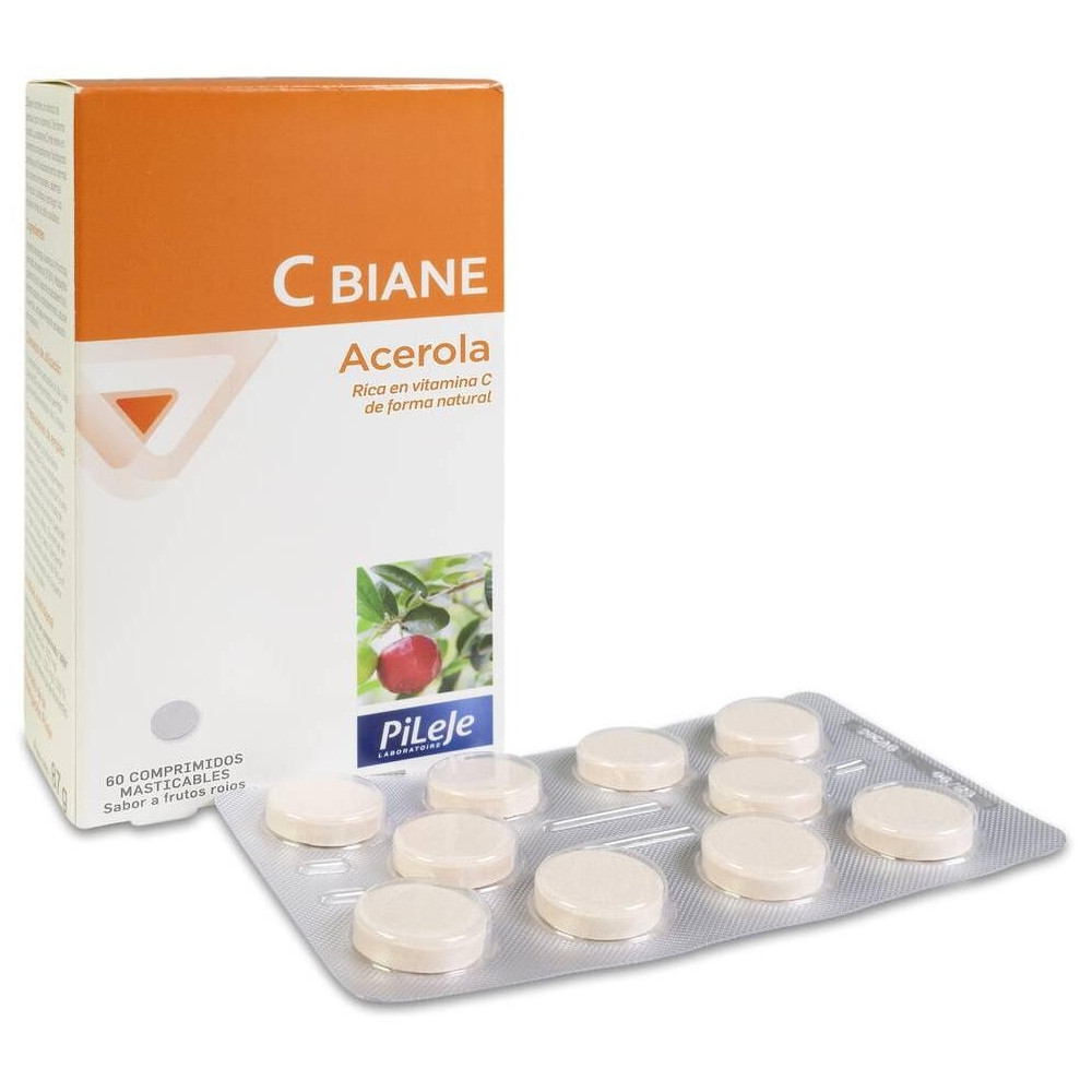 Pileje C-Biane, 60 Comprimidos Masticables