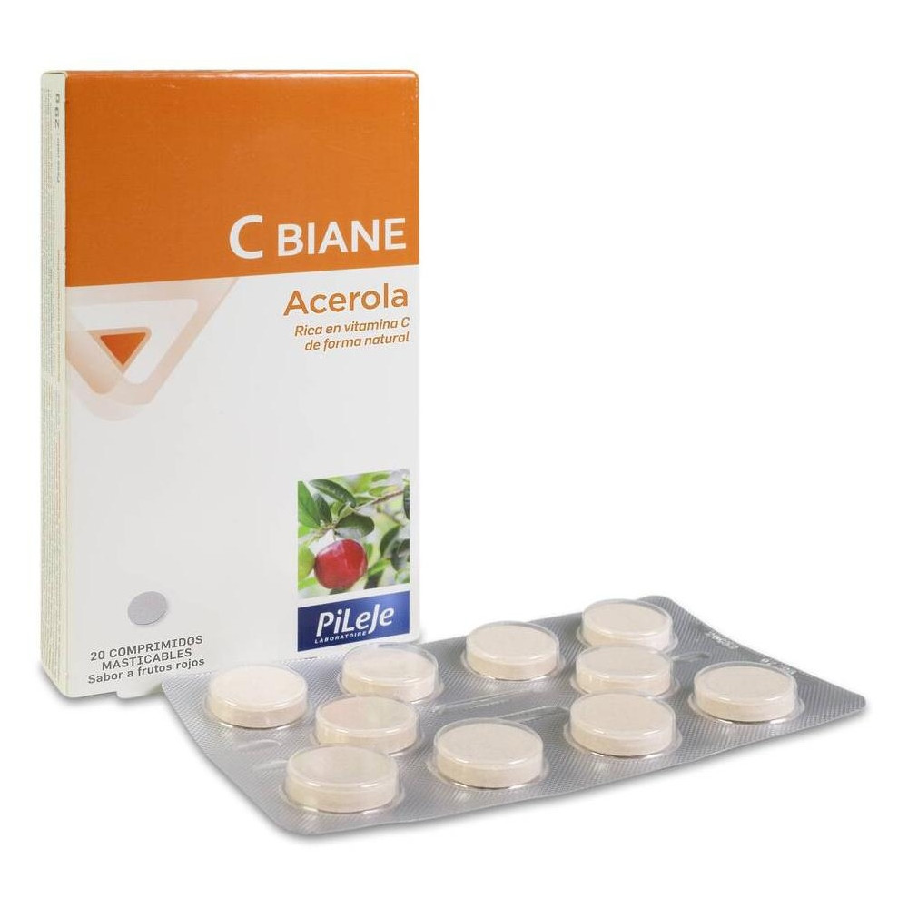 Pileje C-Biane, 20 Comprimidos Masticables