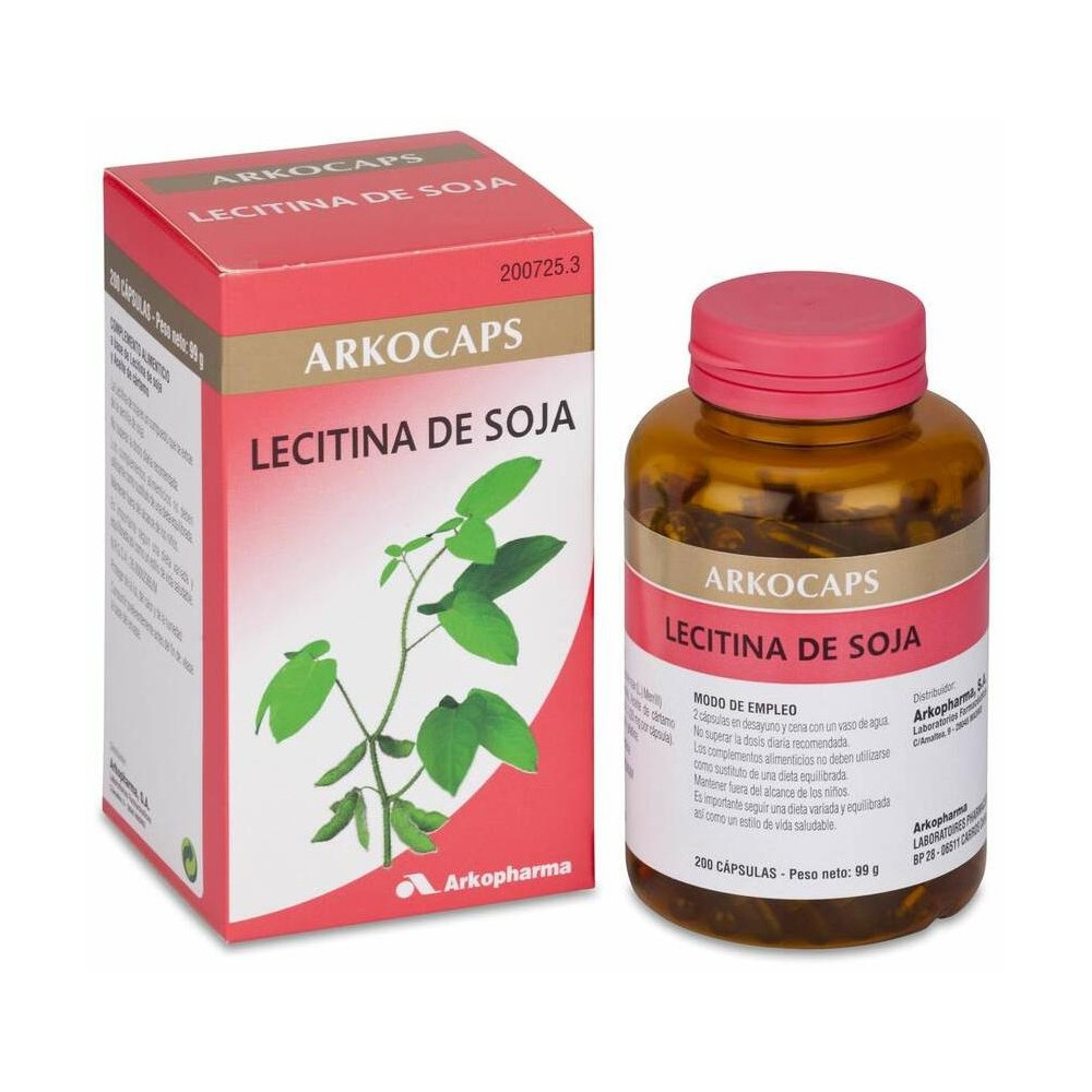 Arkopharma Arkocáspulas Lecitina De Soja 400 Mg, 200 Cápsulas