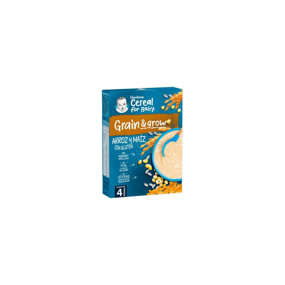 Gerber Grain Y Grow Arroz Y Maíz Sin Gluten 250G