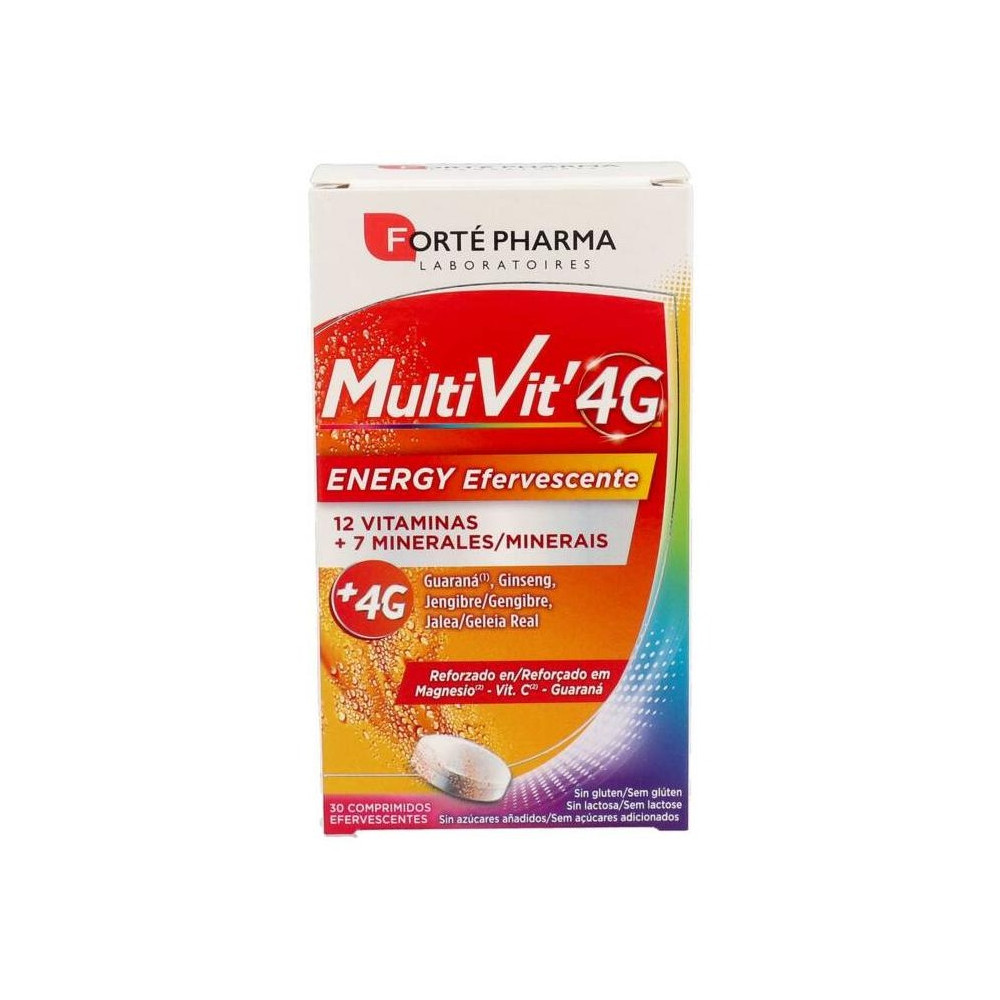 Forté Pharma Multivit 4G Energy Efervescente, 30 Comprimidos