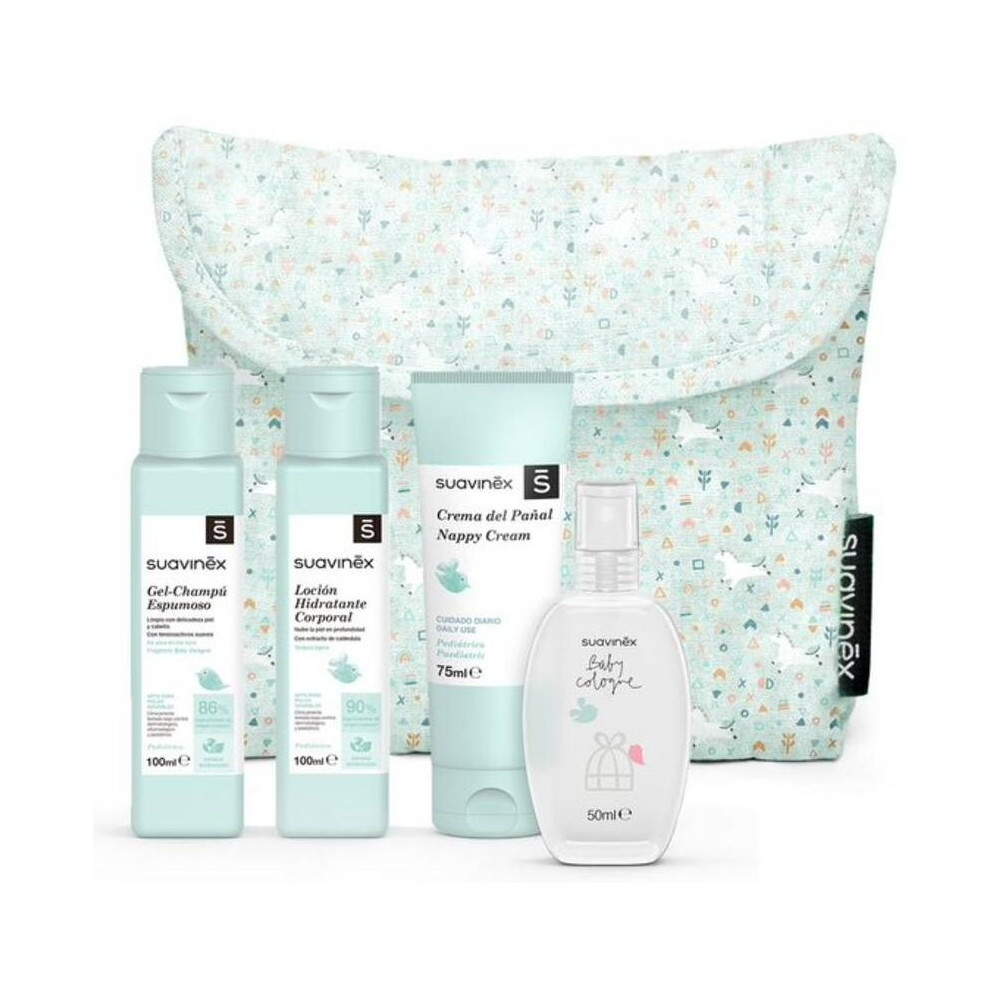 Suavinex Neceser De Viaje Baby Care Essenial Set, 4 Uds