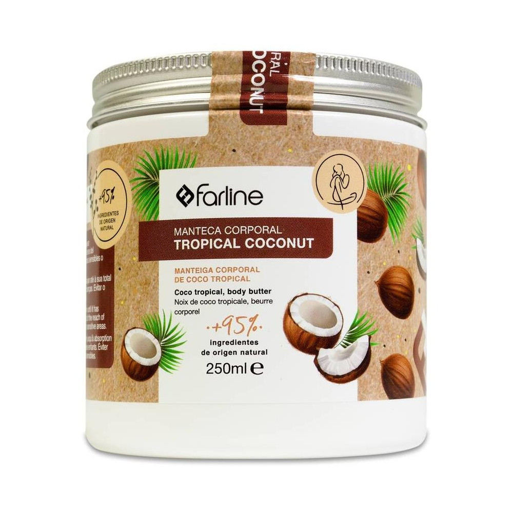 Farline Manteca Corporal Tropical Coconut 250Ml