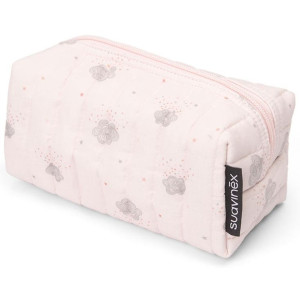 Suavinex Pack Neceser Tela Baby Care Essentials Rosa + 4 Productos
