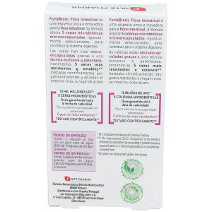 Forté Pharma Fortébiotic+ Flora Intestinal, 30 Cápsulas