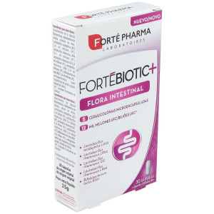 Forté Pharma Fortébiotic+ Flora Intestinal, 30 Cápsulas